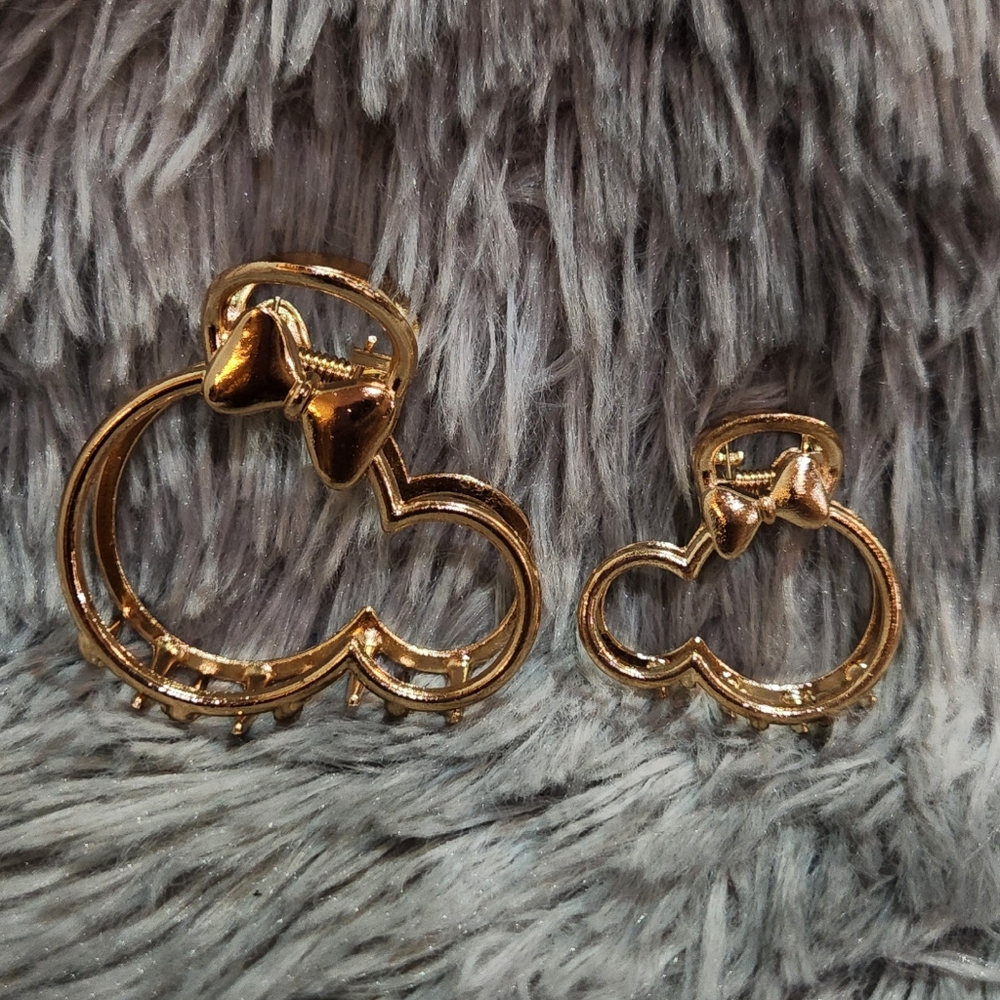 Hello Kitty Gold Claw Clip Set